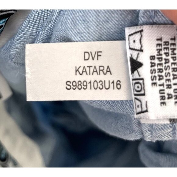 Diane Von Furstenberg flowy wide leg Katara pants sz 8 - Picture 9 of 10